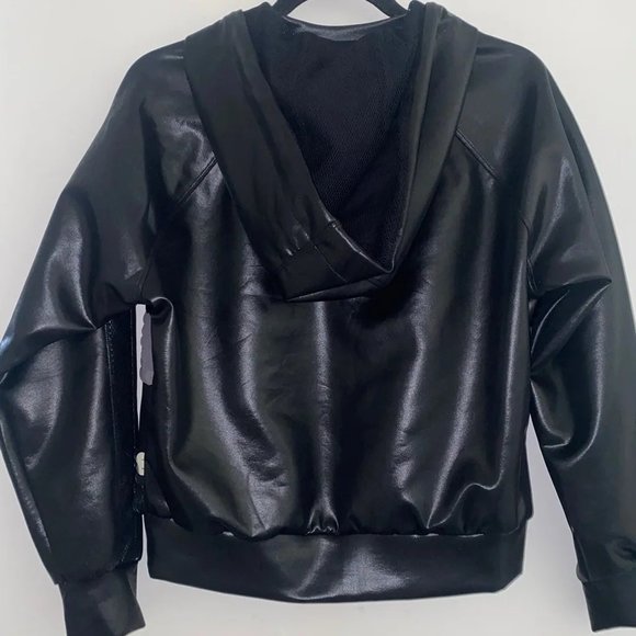 💥HOT ITEM💥 Palale Color Block Sequin and Leather Hoodie - Picture 10 of 14